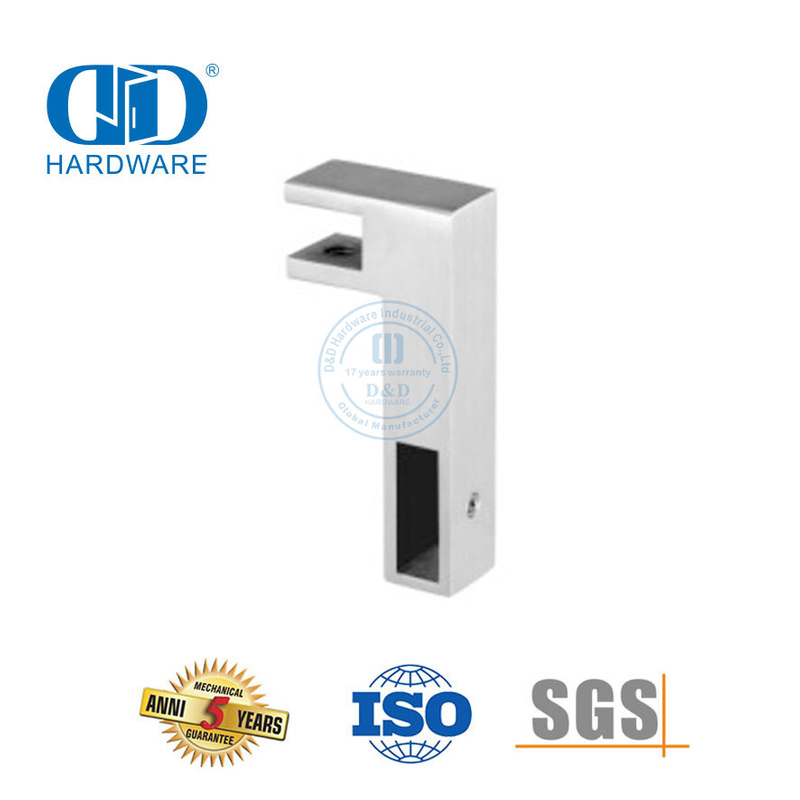 الفولاذ المقاوم للصدأ الحمام دعم شريط قوس نحى زجاج الباب ملحقات الأنابيب Connector-DDSC015