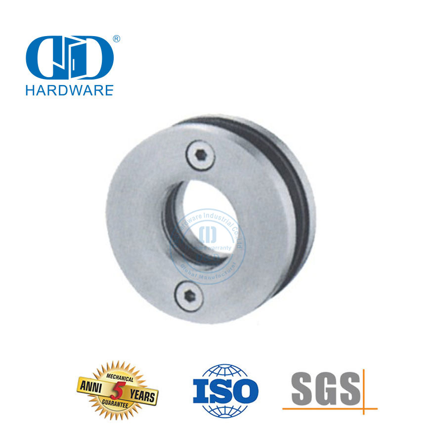 إكسسوارات أثاث من الفولاذ المقاوم للصدأ من النوع الدائري، باب منزلق من الزجاج، مقبض على شكل كوب-DDSK018