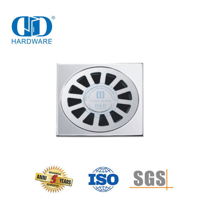 الفولاذ المقاوم للصدأ مربع نوع الحمام دش استنزاف الحمام المرحاض المناسب الطابق استنزاف-DDFD005