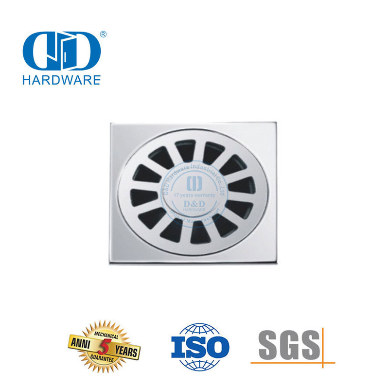 الفولاذ المقاوم للصدأ مربع نوع الحمام دش استنزاف الحمام المرحاض المناسب الطابق استنزاف-DDFD005