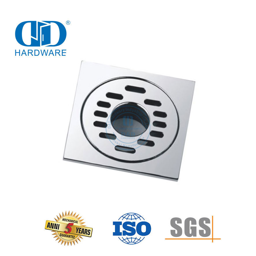الفولاذ المقاوم للصدأ مربع دش المرحاض استنزاف الأثاث ملحقات الحمام أرضية استنزاف Cover-DDFD003