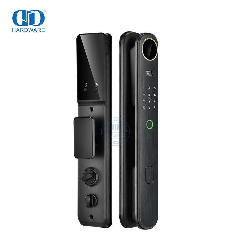 قفل باب ذكي خارجي للتعرف على بصمة الإصبع مع كاميرا فيديو عن بعد - DDEL024
