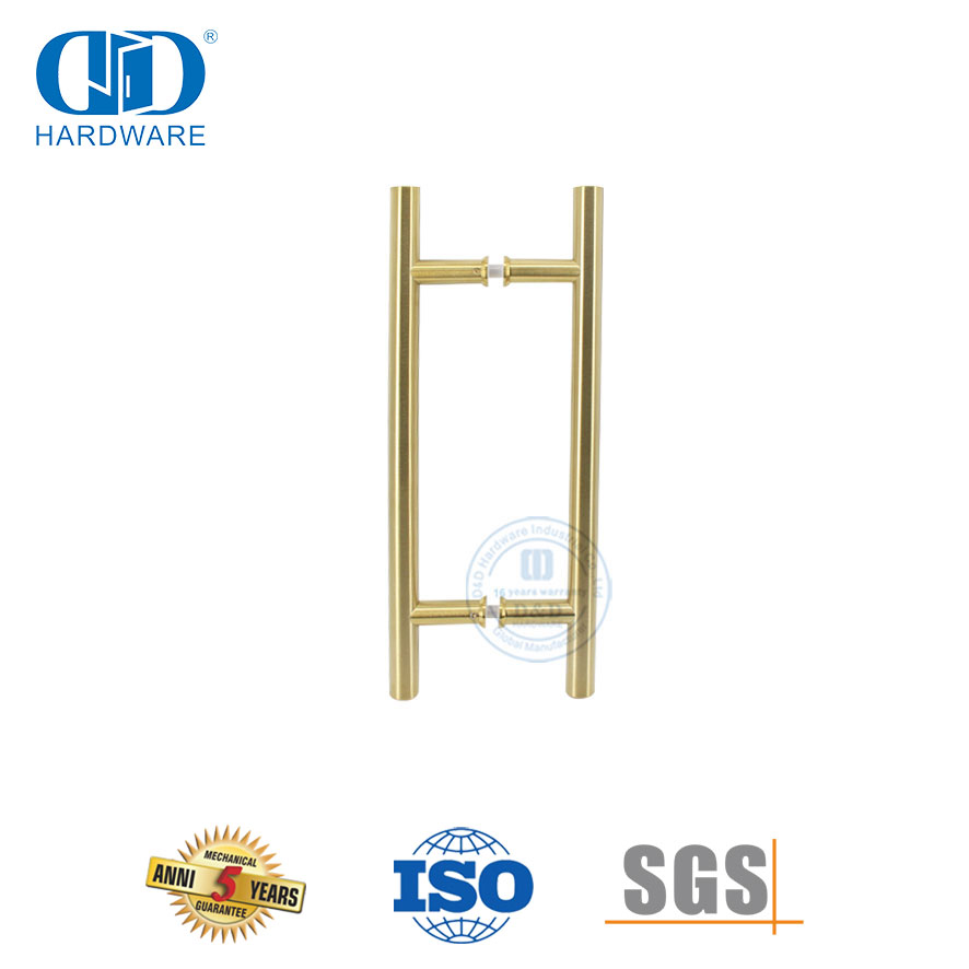 مقبض الباب الزجاجي للحمام المنزلي ذو الطراز الفاخر والمتين الأكثر مبيعًا-DDPH001-D-PVD