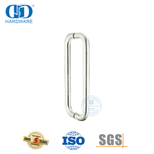 عالية الجودة أنبوب دائري H-نوع الفولاذ المقاوم للصدأ زجاج دش مقابض باب زجاجي Handle-DDPH007-SSS