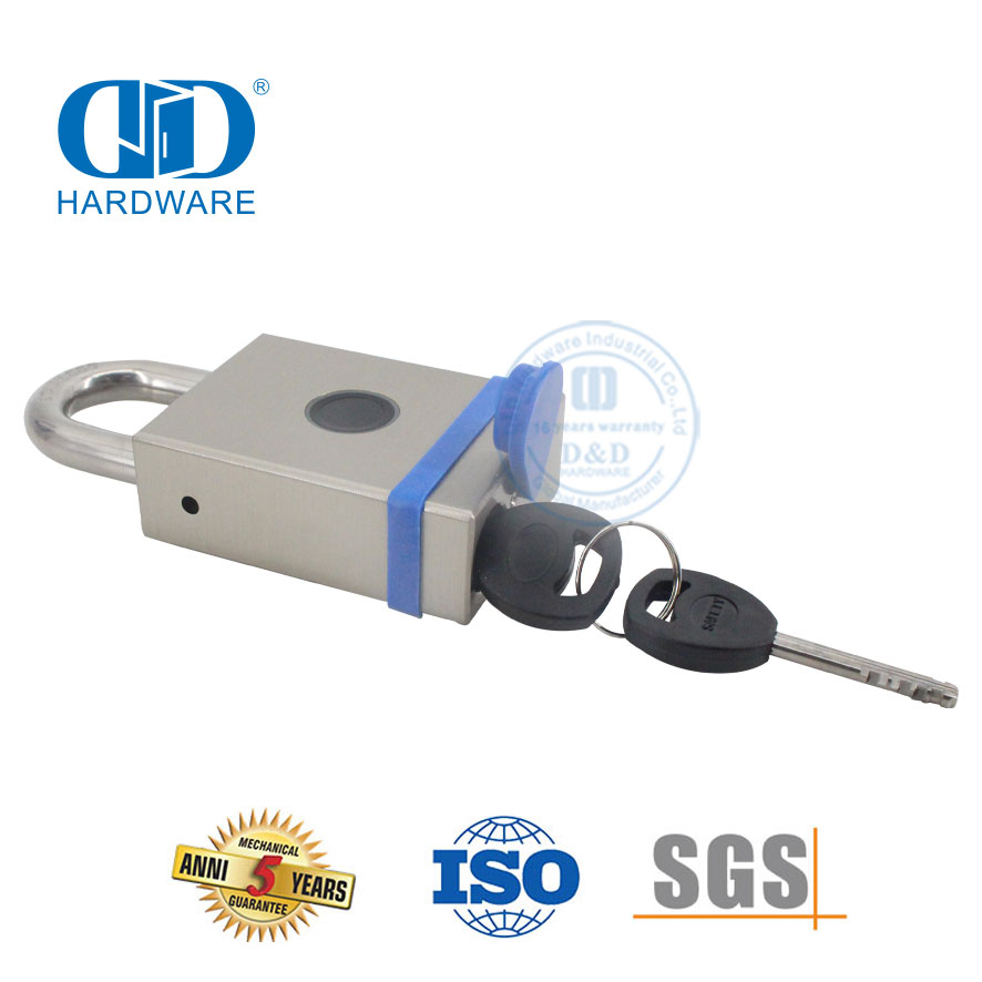 تطبيق مضاد للصدأ من الفولاذ المقاوم للصدأ والنحاس يفتح بصمة الإصبع وشحن USB وإدارة ذكية قفل باب خارجي داخلي-DDPL0010-55mm