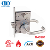القياسية الأمريكية UL المدرجة مقاومة للحريق ANSI الفولاذ المقاوم للصدأ الصلبة اسطوانة خزانة الباب الأمامي قفل نقر -DDAL05