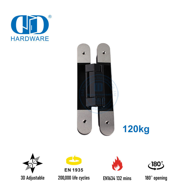EN1935 الشركة المصنعة لمفصلة باب مخفية ثلاثية الأبعاد للباب الثقيل-DDCH008-G120