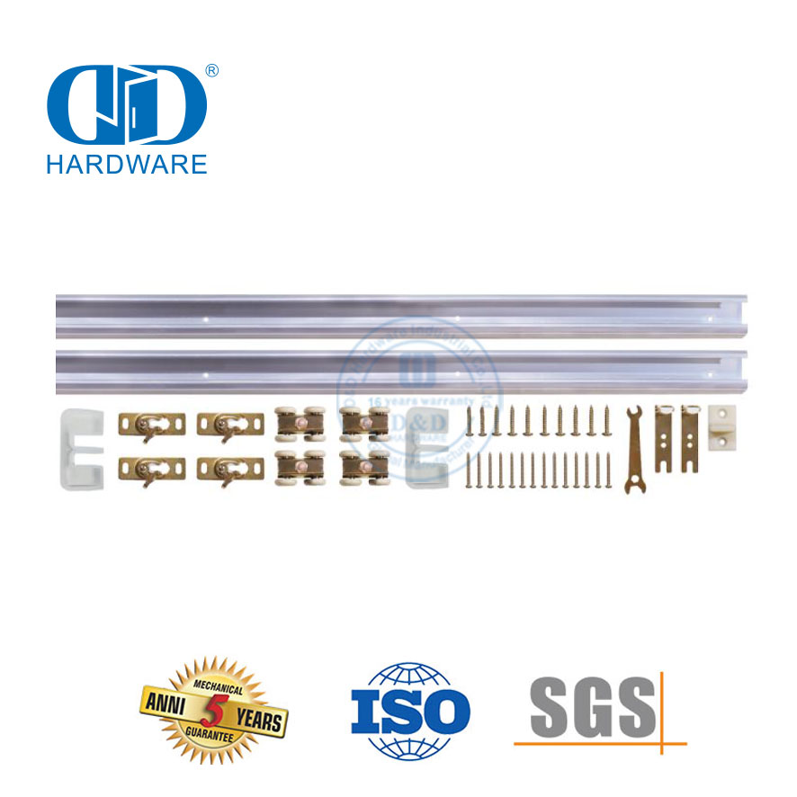 الفولاذ المقاوم للصدأ تجاوز باب الحظيرة الأجهزة الزخرفية المسار عدة عجلة الأسطوانة باب الخشب Hardware-DDBD068