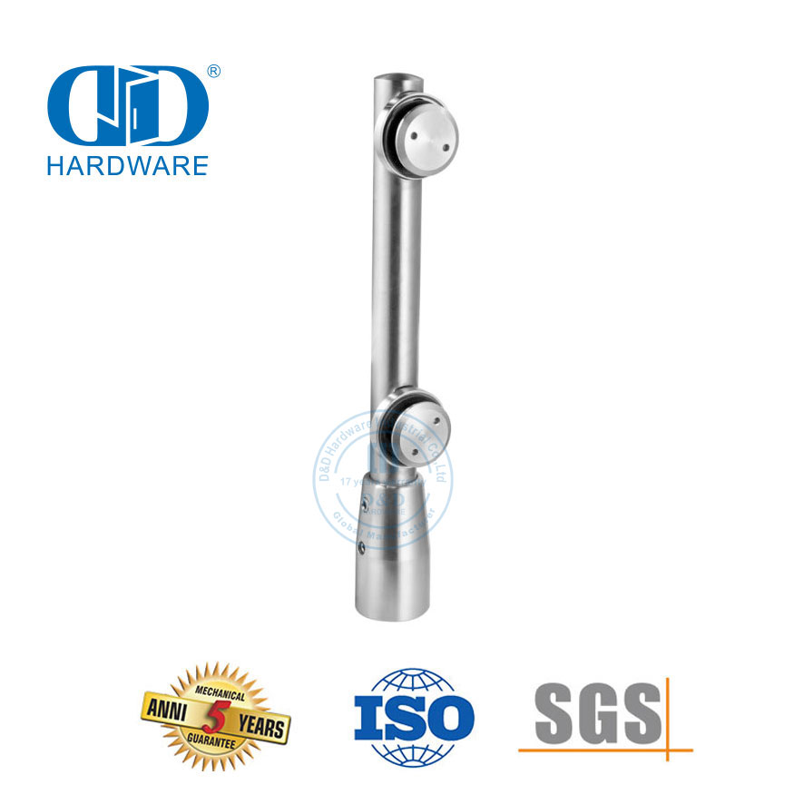 الفولاذ المقاوم للصدأ انزلاق الباب الأجهزة التصحيح المناسب تركيب الزجاج المحوري لباب زجاجي المدخل-DDGP002