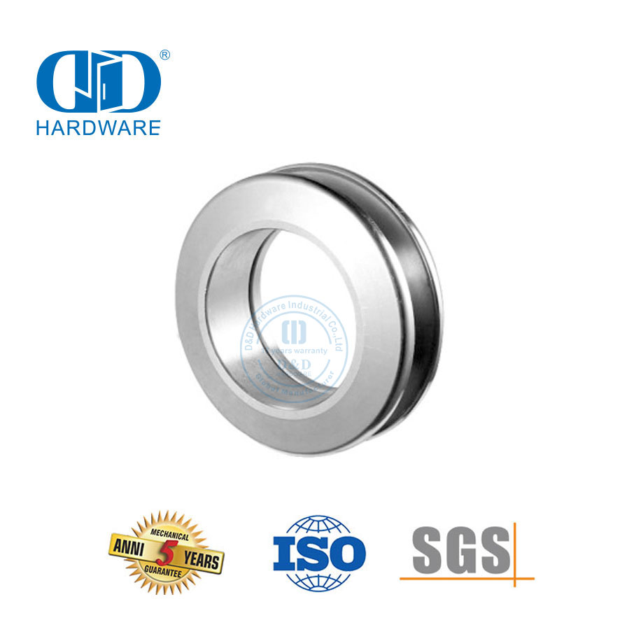 الألومنيوم جولة مقبض الفولاذ المقاوم للصدأ الزجاج انزلاق الباب الأجهزة من خلال ثقب الباب Handle-DDSK017