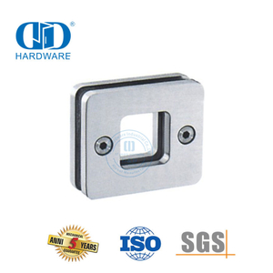 الفولاذ المقاوم للصدأ زجاج انزلاق الباب قفل مقبض الحمام مربع باب زجاجي منزلق مقعر Handle-DDSK019