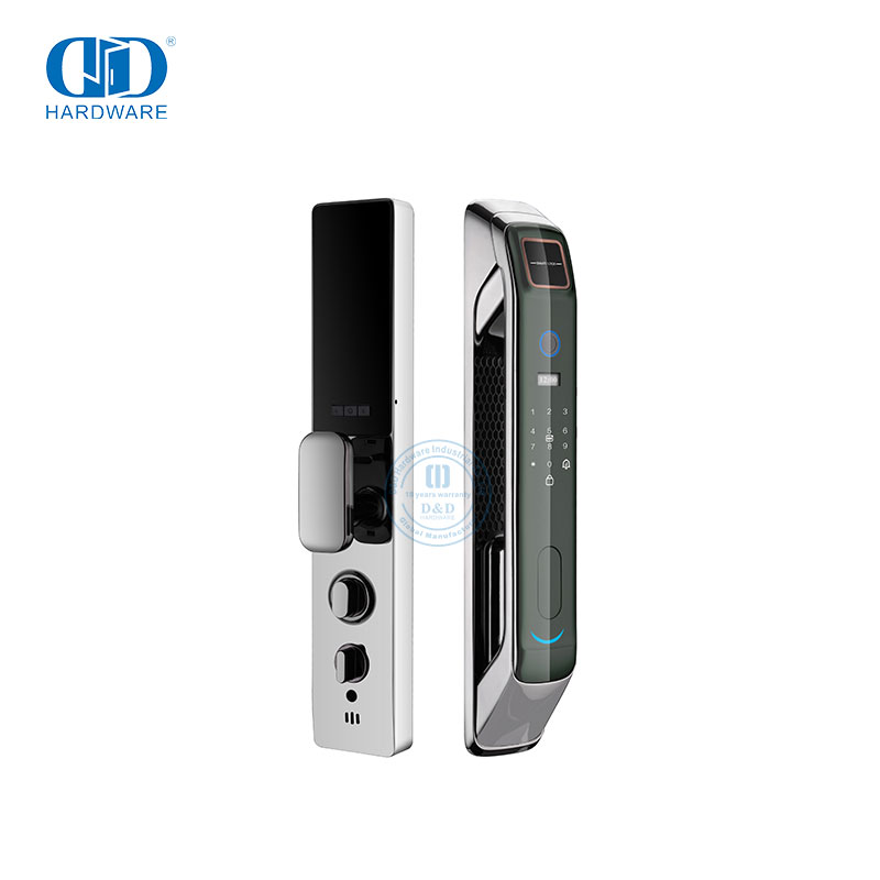 شاشة كاميرا واي فاي الصوت والتقاط الصور قفل باب التعرف على بصمة الإصبع/راحة اليد/الوجه -DDEL008