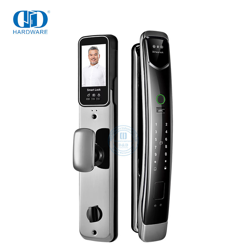 هاتف باب فيديو، كاميرا مراقبة أوتوماتيكية بالكامل، أقفال بصمة كلمة المرور الذكية المرئية -DDEL027