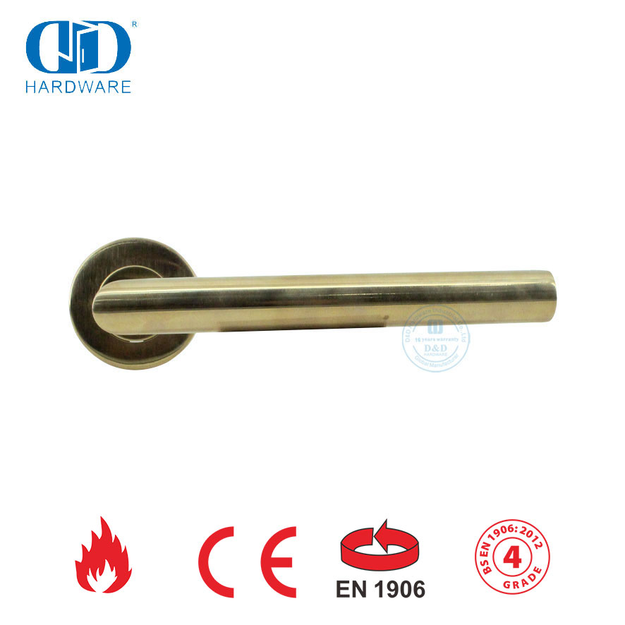 BS EN 1906 أجهزة قفل الباب ذات التركيب التجاري، مقابض الأبواب-DDTH003-PVD
