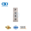 الفولاذ المقاوم للصدأ مربع نوع لوحة تسجيل دفع لوحة الحمام الحمام المرحاض باب التوقيع Plate-DDSP004