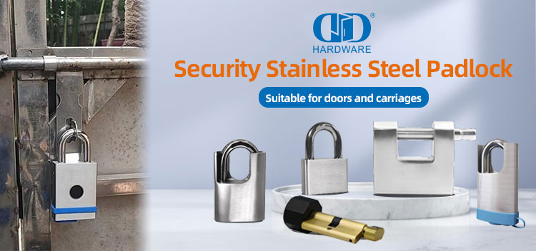 الفولاذ المقاوم للصدأ دائم دبوس بهلوان عالية الأمن غير قابل للقطع معدن خشبي الصلب الباب قفل-DDPL008-80mm
