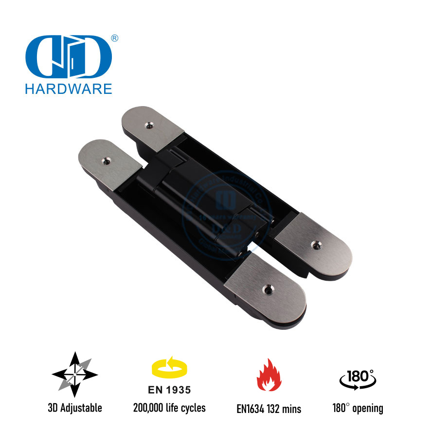 EN1935 مفصلات أبواب أمان من الأنواع المخفية للحكومة- DDCH008-G80