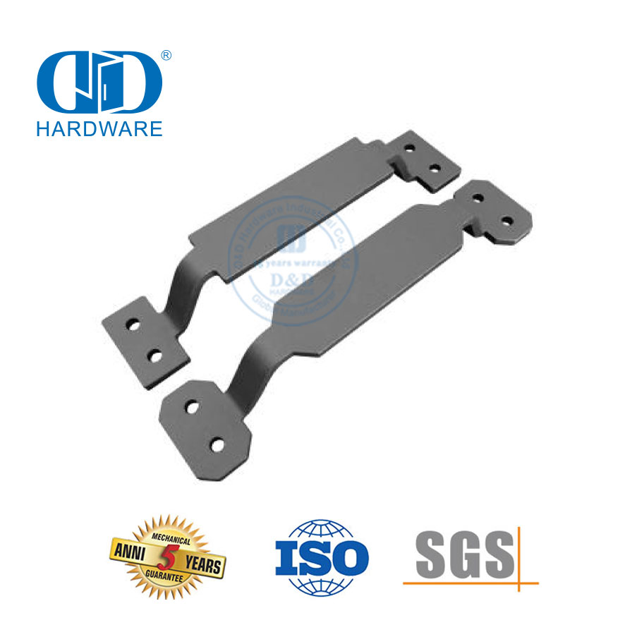 الفولاذ المقاوم للصدأ كراجات يلقي الأسود الصلبة بوابة فولاذية مقبض سحب لانزلاق أبواب الحظيرة الأجهزة الباب الخارجي تسحب Handle-DDBD122