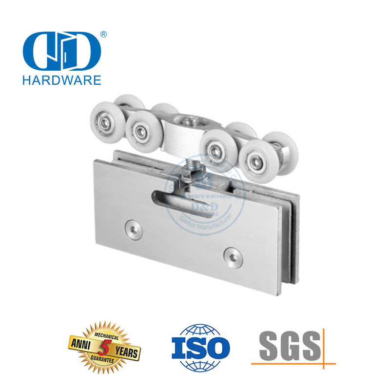 الباب المشبك الفولاذ المقاوم للصدأ الحديد انزلاق الباب شنقا الأسطوانة اكسسوارات الأثاث لانزلاق مزدوج Door-DDGS132