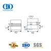 الصين مصنع الفولاذ المقاوم للصدأ زجاج الباب مقبض قفل التصحيح تركيب الزاوية قفل الباب Fitting-DDGL005