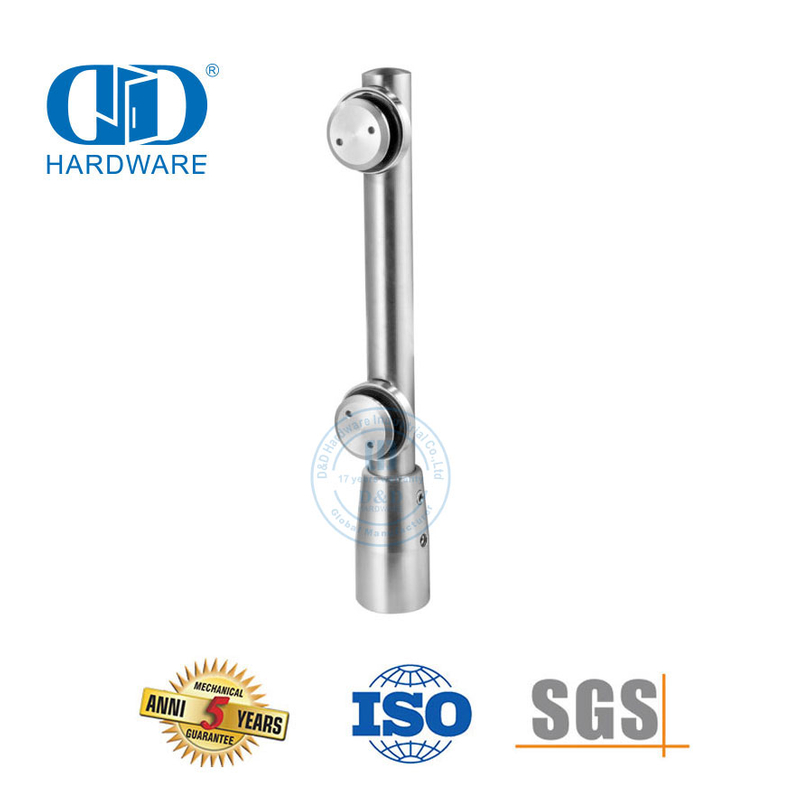 الفولاذ المقاوم للصدأ انزلاق الباب الأجهزة التصحيح المناسب تركيب الزجاج المحوري لباب زجاجي المدخل-DDGP002