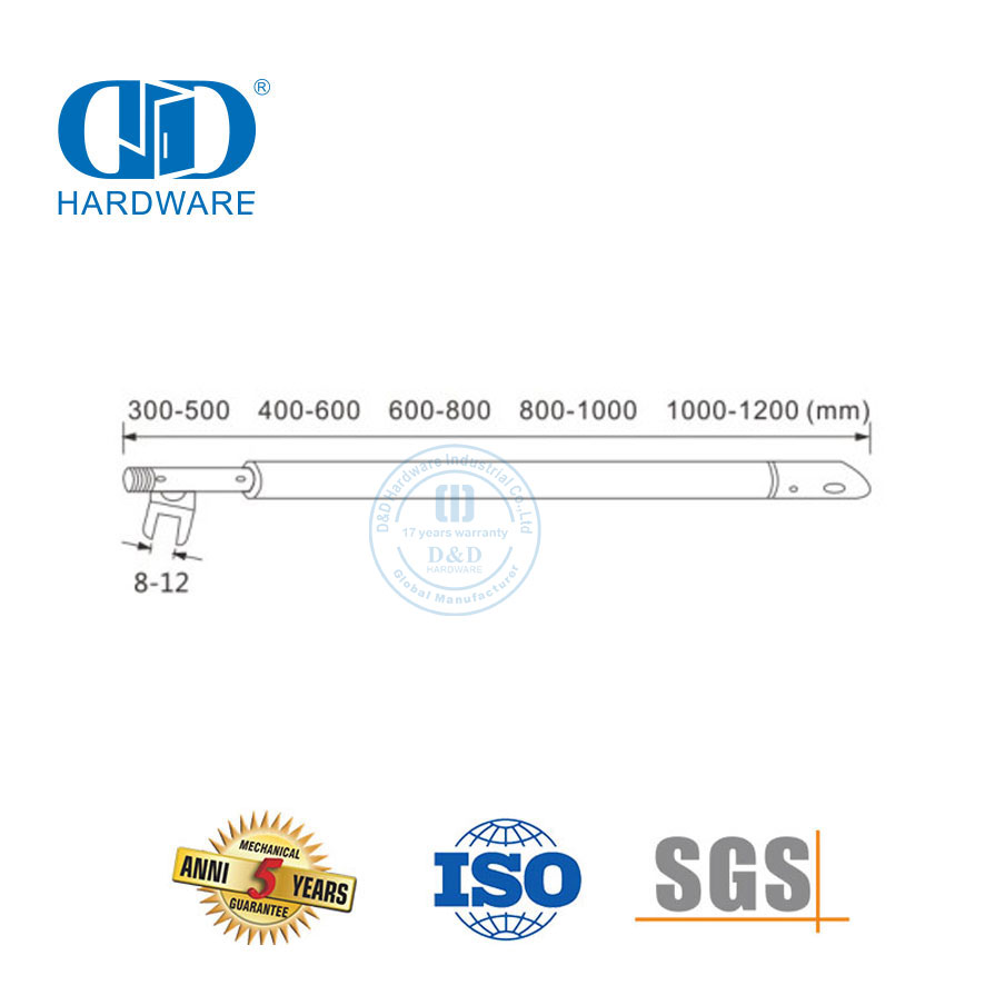 الفولاذ المقاوم للصدأ مصنع العرض المباشر الحمام التجاري قضيب دش قابل للتعديل الزجاج لوحة قوس Connector-DDSC022