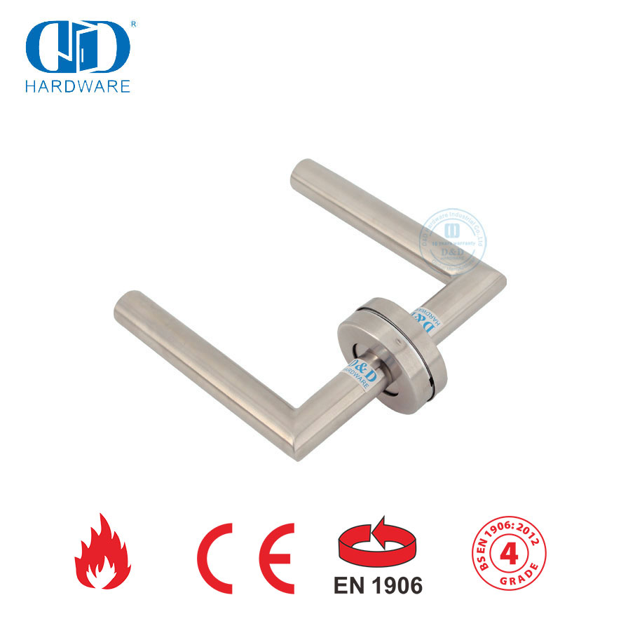 Satin Finish EN 1906 مقابض الأبواب الأمنية للأبواب المعدنية- DDTH003-SSS