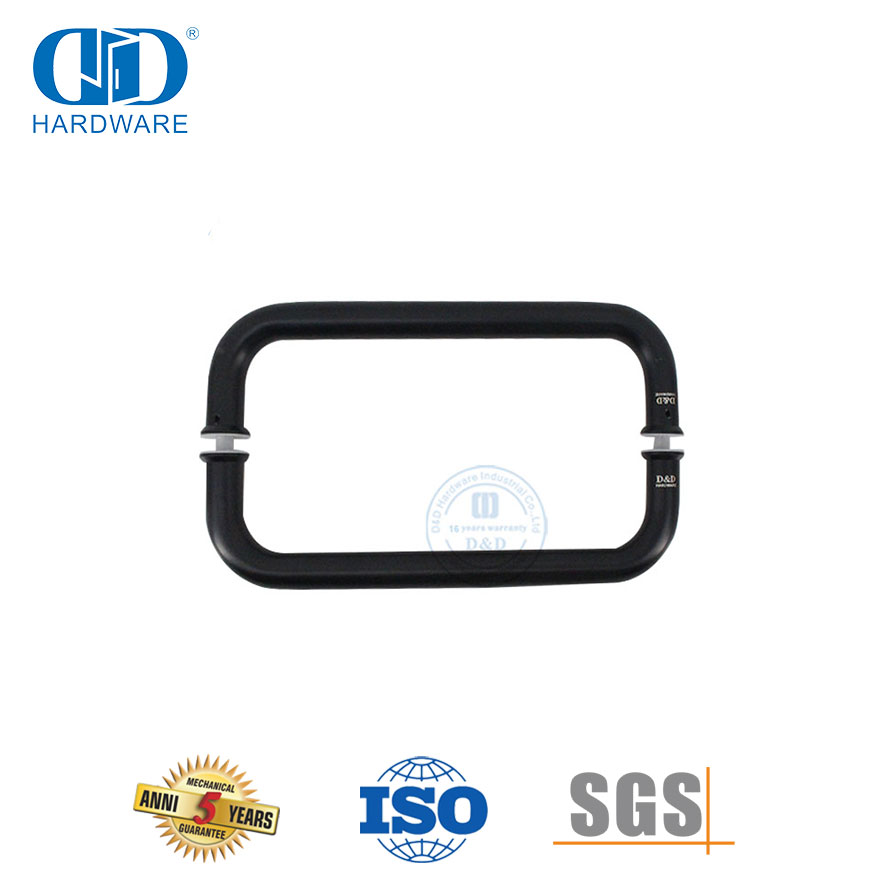 مقبض سحب دائري من الفولاذ الصلب ومقبض سحب للباب الزجاجي المتدفق للباب الزجاجي-DDPH007-A-MB