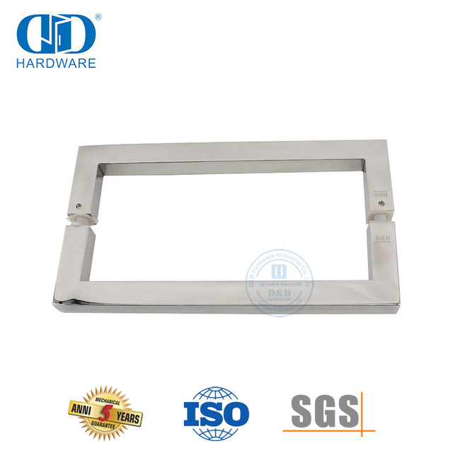 تصميم جديد SUS316 D مقبض سحب الأنبوب المربع للباب الزجاجي-DDPH015-E-PSS