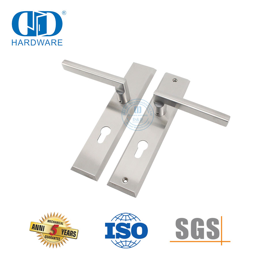 SUS304 مقبض ذراع حديث عالي الجودة مع لوحة لباب المكتب-DDLP001