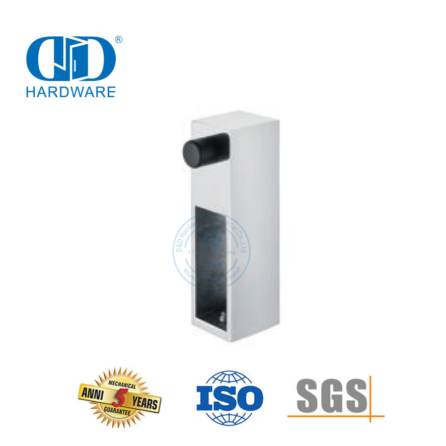 إكسسوارات أثاث من الفولاذ المقاوم للصدأ، أجهزة الباب المنزلق الزجاجي Arrester-DDSL001-5