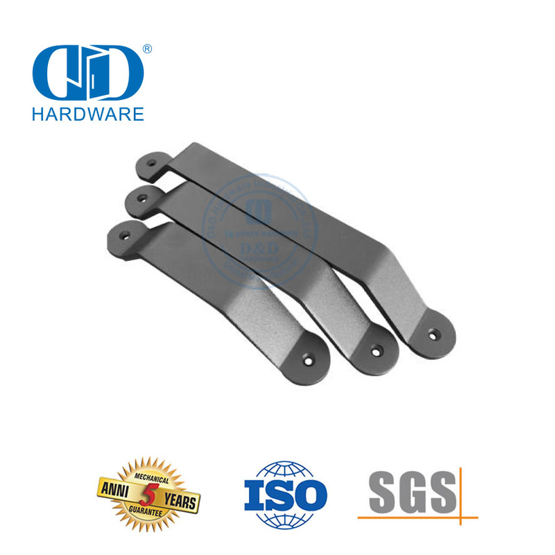 الفولاذ المقاوم للصدأ الخشب النمط الشعبي الأسود مقبض باب الحظيرة الصانع في الهواء الطلق باب خشبي جانب واحد Handle-DDBD121