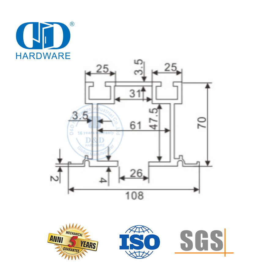 مصنع الجملة الفولاذ المقاوم للصدأ إكسسوارات الزجاج باب الأجهزة المسار الدوار للحمام مرحاض مرحاض-DDGS147