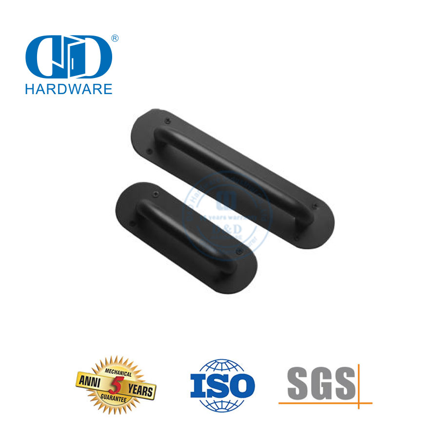 الفولاذ المقاوم للصدأ الأسود انزلاق فلوش سحب باب الحظيرة مقبض الأثاث لأدراج خزانة خزانة-DDBD107