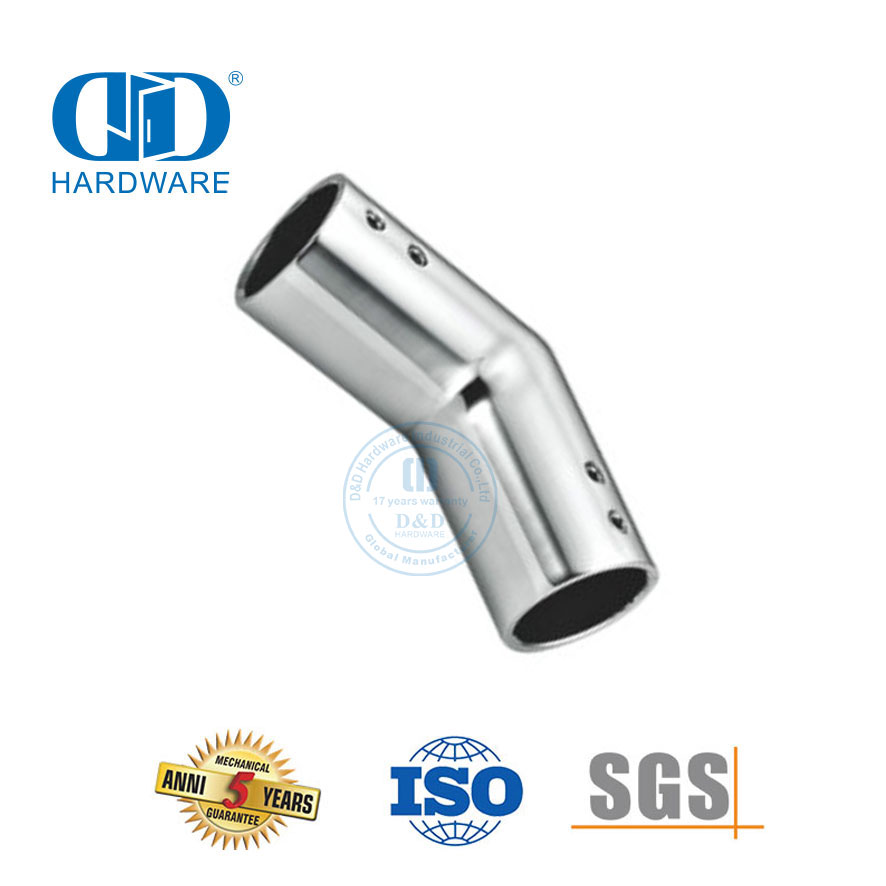 مصنع الفولاذ المقاوم للصدأ أنبوب زجاجي حامل كليب الأنابيب موصل الباب لوحة زجاجية Connector-DDSC034