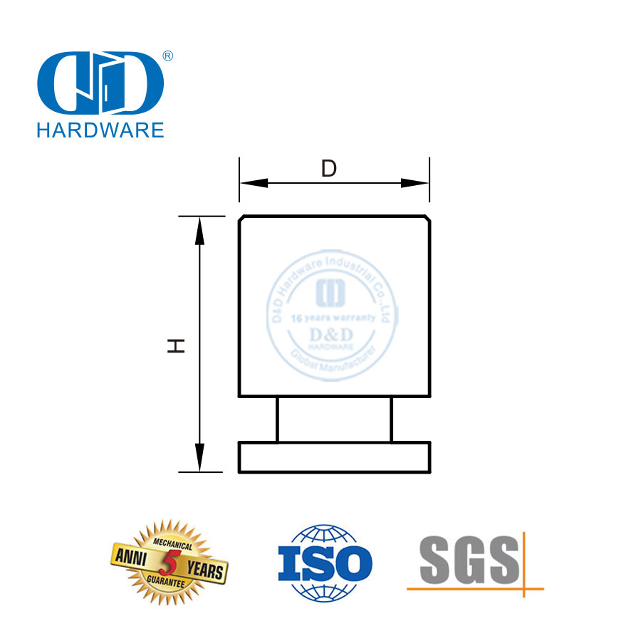 مقبض درج أنيق من النحاس المقاوم للصدأ ومقبض -DDFH062