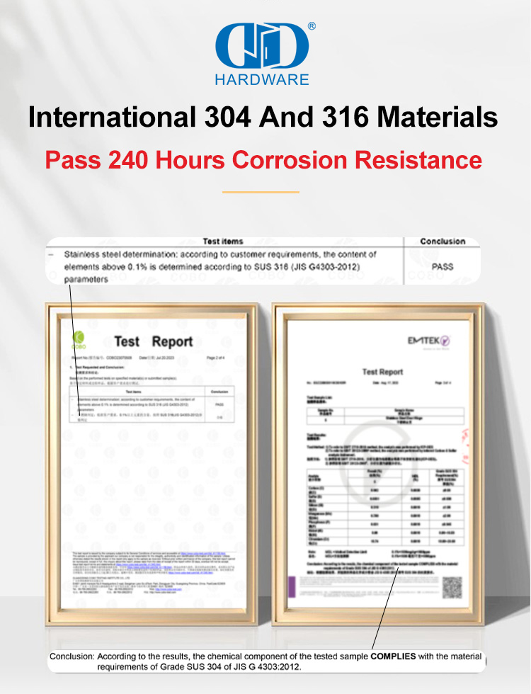 مفصلات أمان شديدة التحمل من ANSI من الدرجة 1 BHMA لأبواب المكاتب الحكومية-DDSS001-ANSI-1-5x5x4.8mm