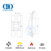 تشطيبات مختلفة من سبائك الزنك ثلاثية الأبعاد مخفية وأمان داخلي قابل للتعديل لمفصلات الأبواب-DDCH008-G40