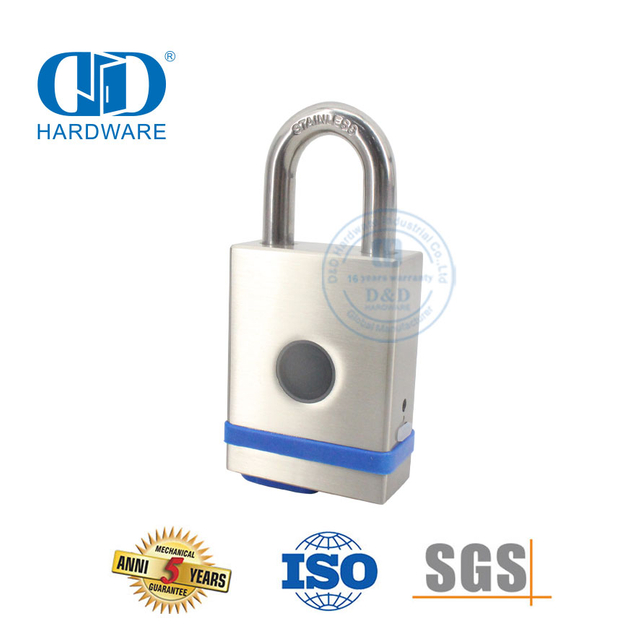 تطبيق مضاد للصدأ من الفولاذ المقاوم للصدأ والنحاس يفتح بصمة الإصبع وشحن USB وإدارة ذكية قفل باب خارجي داخلي-DDPL0010-55mm