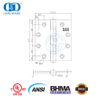 ANSI UL مدرج BHMA تركيب سريع من الفولاذ المقاوم للصدأ مضاد للحريق محمل كروي لأثاث خزانة المطبخ مفصل باب-DDSS001-ANSI-2-4.5x4.5x3.4mm