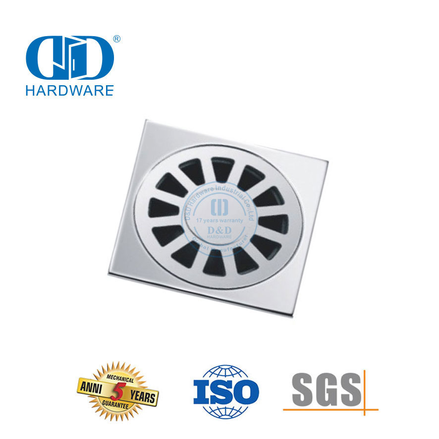 الفولاذ المقاوم للصدأ مربع نوع الحمام دش استنزاف الحمام المرحاض المناسب الطابق استنزاف-DDFD005