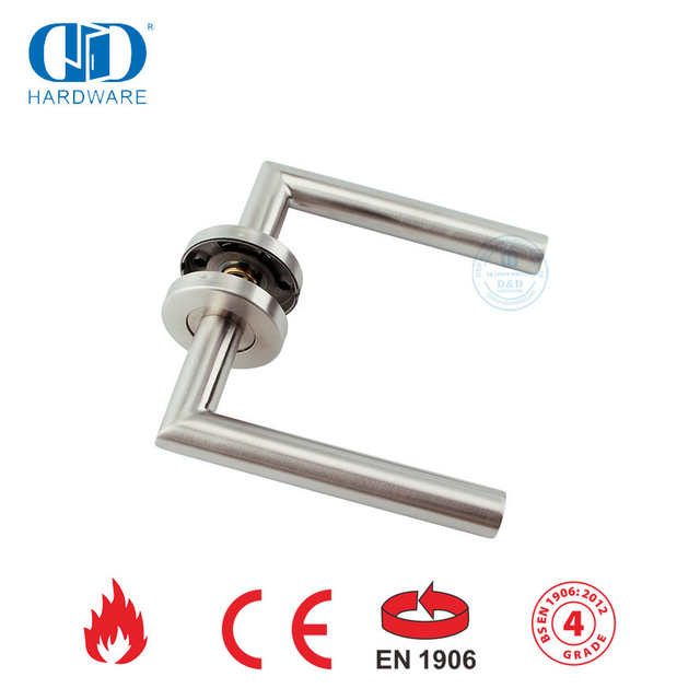 Satin Finish EN 1906 مقابض الأبواب الأمنية للأبواب المعدنية- DDTH003-SSS