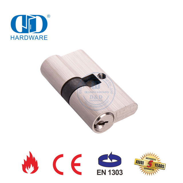 EN 1303 60 مم ملحقات قفل نقر الباب النحاسي الصلب Cylinder-DDLC003-60mm-SN