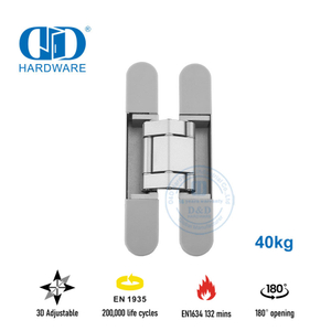EN1935 مفصل باب غير مرئي ثلاثي الأبعاد مقاوم للحريق لمبنى المكاتب-DDCH008-G40