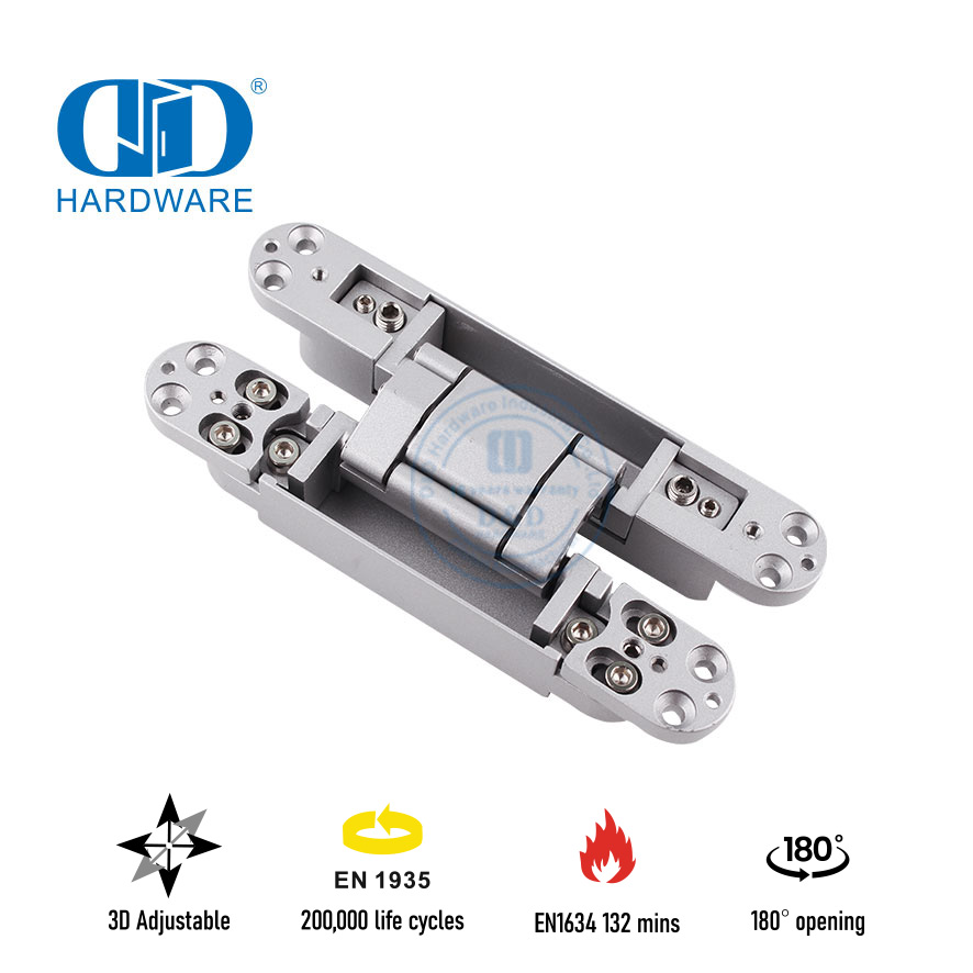 مفصلة غير مرئية عالية الجودة EN1935 للخدمة الشاقة ثلاثية الأبعاد لباب النار-DDCH008-G80