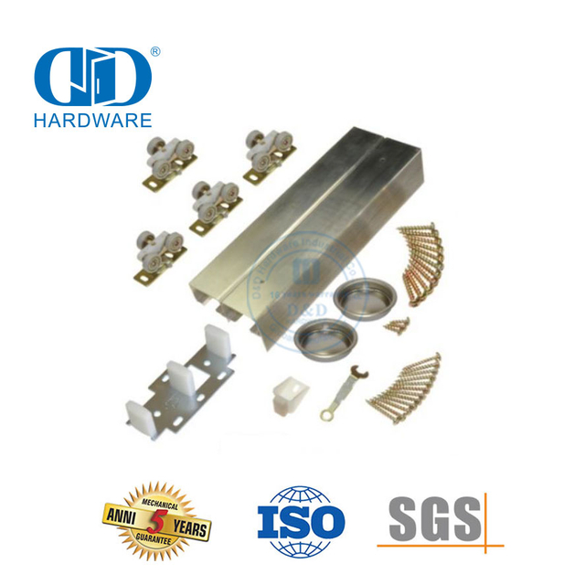 الفولاذ المقاوم للصدأ الحديثة تجاوز هادئ أخفى انزلاق باب الحظيرة الأجهزة الصلب المرآب Hardware-DDBD070