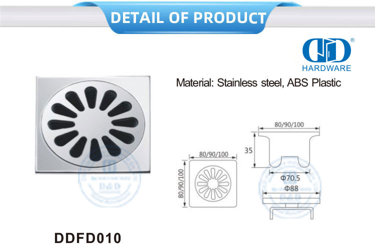 الطراز الحديث أثاث من الفولاذ المقاوم للصدأ ملحقات الحمام استنزاف الأرضية الخطية-DDFD0010