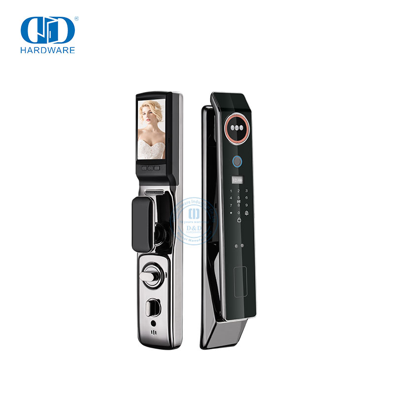 قفل لوحة اللمس للتعرف على الوجه والباب الرئيسي الخارجي الأمامي مع كاميرا-DDEL013
