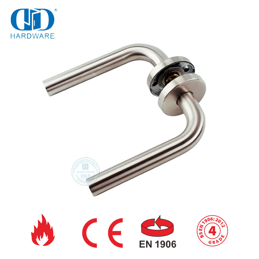 ملحقات الأجهزة والأثاث EN 1906 مقبض ذراع مجوف لباب غرفة النوم-DDTH002-SSS