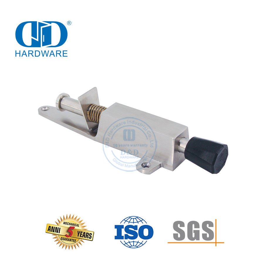 سدادة باب تعمل بالقدم من الفولاذ المقاوم للصدأ مثبتة على الباب مع باب خارجي-DDDS053
